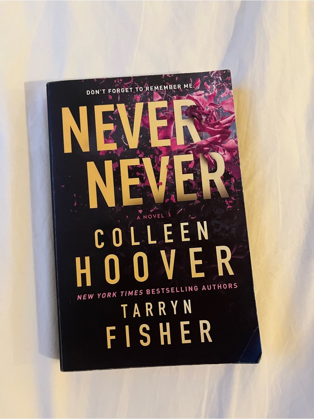 Never Never by Colleen Hoover and Tarryn Fisher Paperback Book